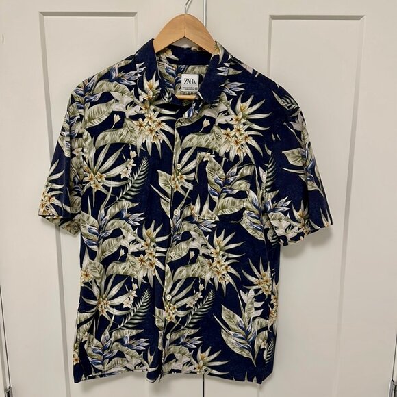 Zara Floral Print Shirt - Picture 1 of 2
